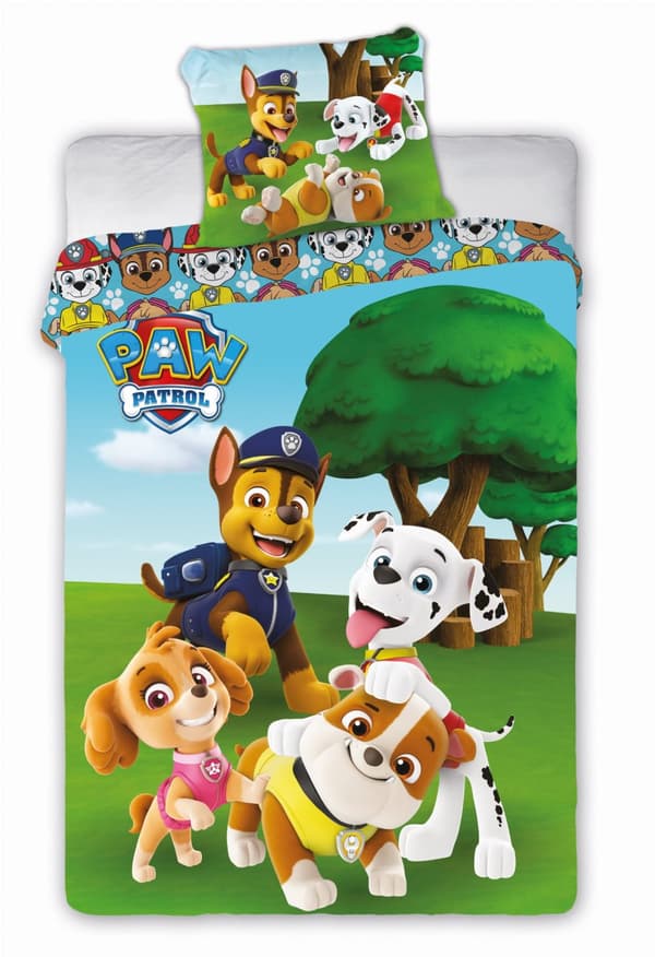Barnsängkläder 160x200 PAW PATROL Valpar