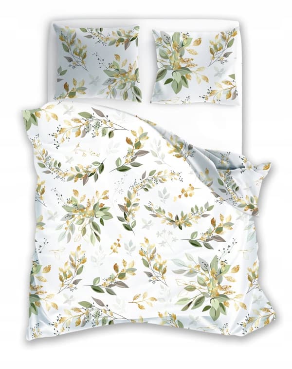 Bomullssängkläder 220x200 Flovery Flower Garden Green