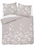 Miniatyrbillede 1 af 4: Flannel Sengetøj 220x200 Blomster Lys Beige