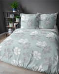 Miniatyrbillede 4 af 4: Flannel Sengetøj 220x200 Blomster Mint Lys