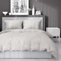 Miniatyrbillede 6 af 8: Satin Sengetøj 160x200 Blomster Beige
