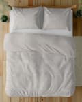 Miniatyrbillede 7 af 8: Satin Sengetøj 160x200 Blomster Beige