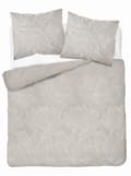 Miniatyrbillede 1 af 8: Satin Sengetøj 160x200 Blomster Beige