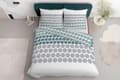 Miniatyrbillede 3 af 5: Sengetøj 160x200 Satin Microfiber Prikker Grågrøn