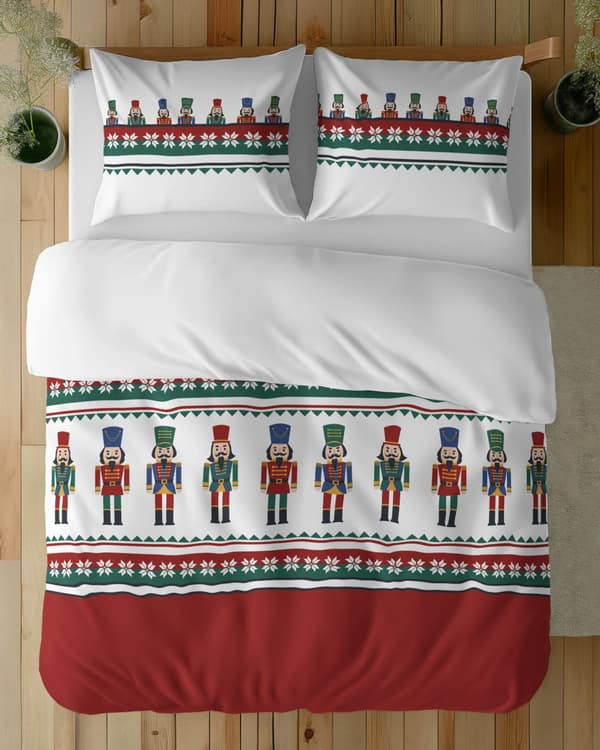 Jouluvuodevaate 220x200 Pähkinänsärkijä Punainen 100% Puuvillaa