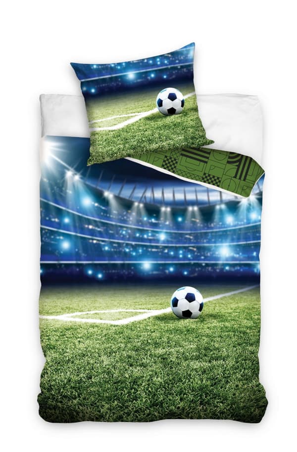 Bomullssängkläder 160x200 Fotbollsplansmål