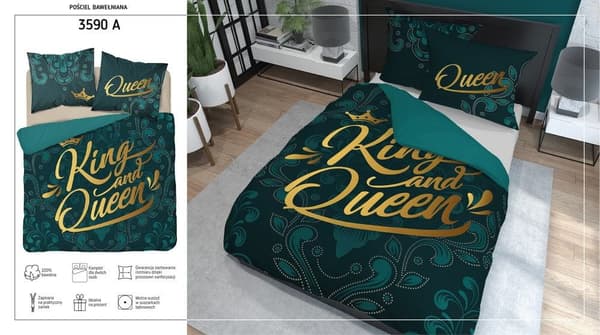 Hollandsk sengetøj 160X200 KING AND QUEEN