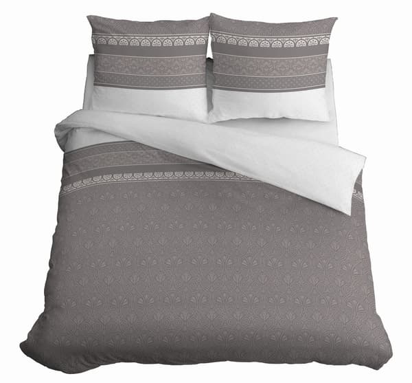Sängkläder Satin 180x200 Ornament Beige