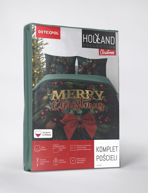 Julesengetøj 160x200 Juledekoration Holland GLÆDELIG JUL