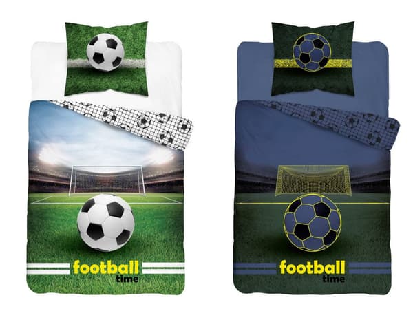 Sängkläder som lyser i mörkret 140x200 Fotbollsplan