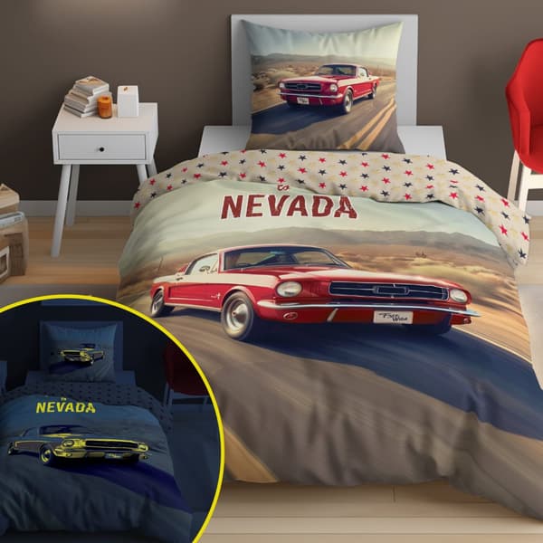 Pimeässä hohtava vuodevaate 140x200 Tervetuloa Nevadaan
