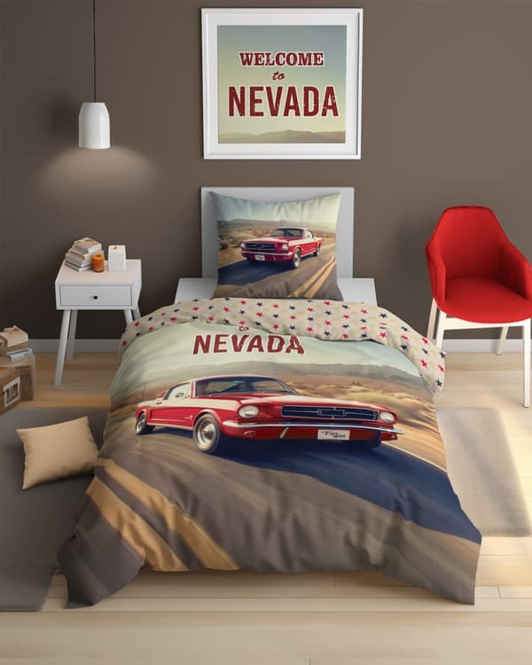 Pimeässä hohtava vuodevaate 140x200 Tervetuloa Nevadaan