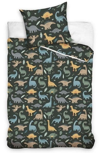 Barnsängkläder 140x200 Färgglada Dinosaurier Drömmar Dinosaurie