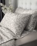 Pikkukuva 3 / 9: Pussilakana 160x200 La Perkale Perkal terereillä Kukkakuvioinen niittybeige Premium Cotton