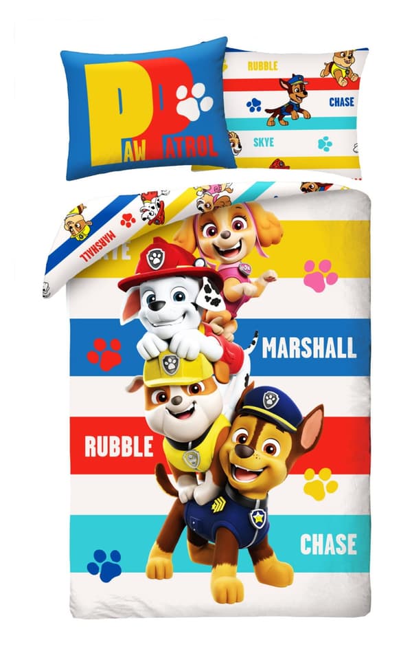 Barnsängkläder Paw Patrol 140x200 Hundar