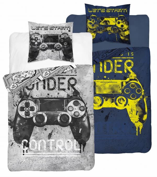 Sängkläder Glow in the Dark 160x200 Gamer Pad för konsolspel