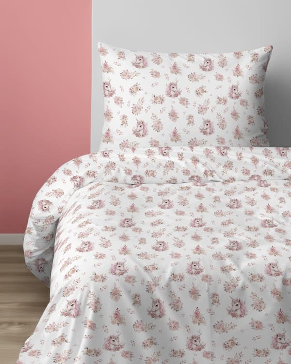 Børnesengetøj 160x200 Enhjørning Enhjørning XOXO Dreams