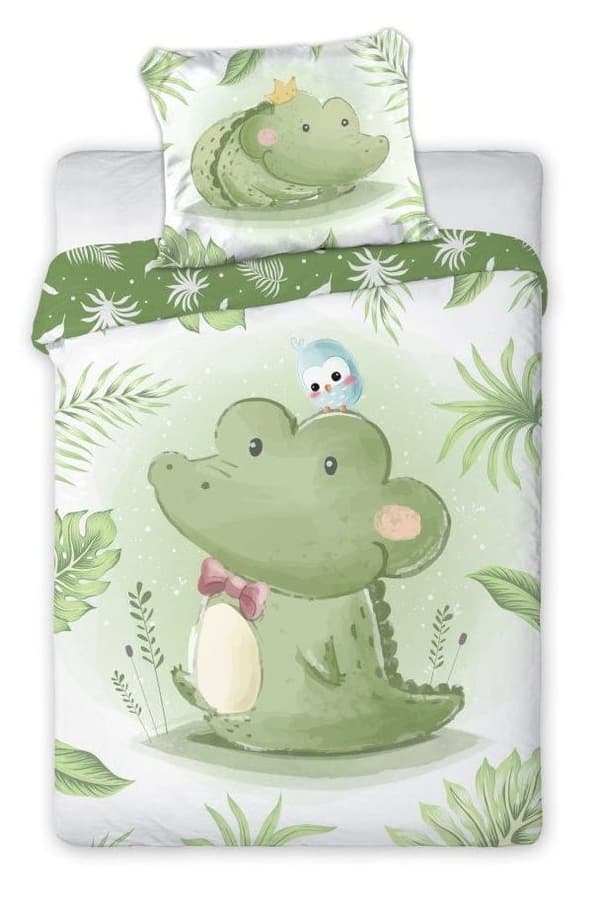 Babysängkläder 100x135 Krokodilmys