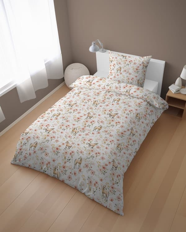 Barnsängkläder 160x200 Blomäng XOXO Dreams