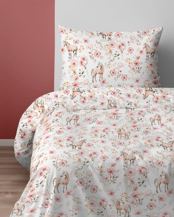 Barnsängkläder 160x200 Blomäng XOXO Dreams