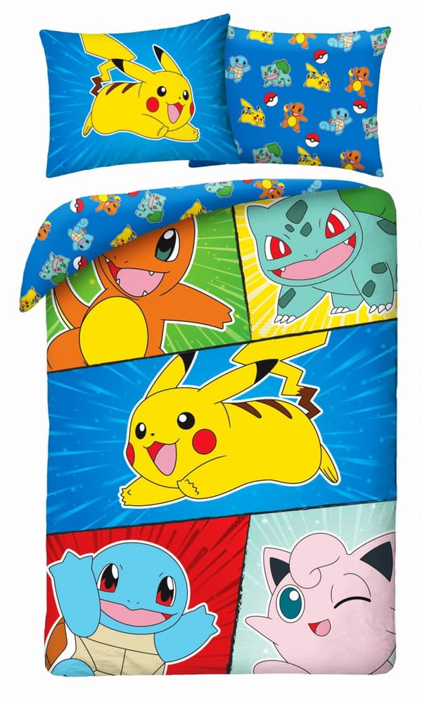 Bomullssängkläder 140x200 Pokémon Pikachu Bomull