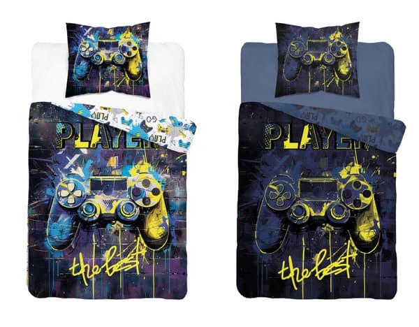 Sängkläder Glow in the Dark 140x200 Gamer Pad för konsolspel