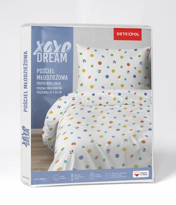 Lasten vuodevaatteet 140x200 pallot XOXO Dreams