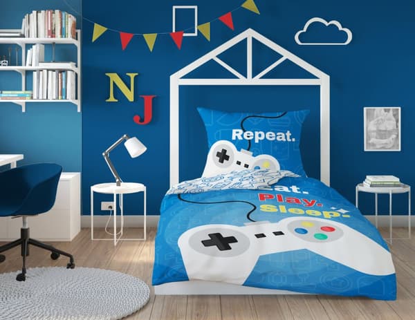 GAMER ungdomssängkläder 140x200 för en gamer