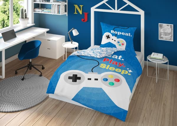 GAMER ungdomssängkläder 140x200 för en gamer