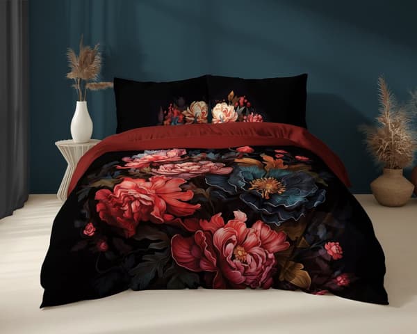 Hollandsk sengetøj 160x200 Blomster Farverige Holland Premium
