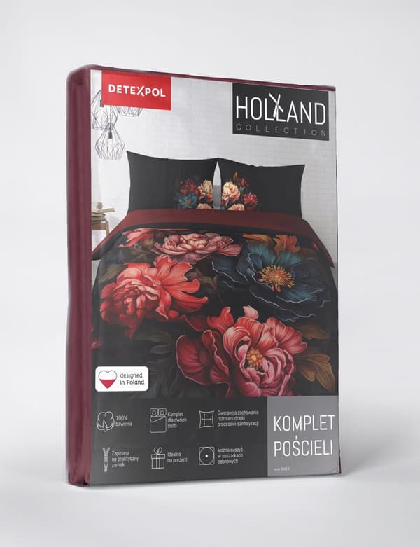 Hollandsk sengetøj 160x200 Blomster Farverige Holland Premium