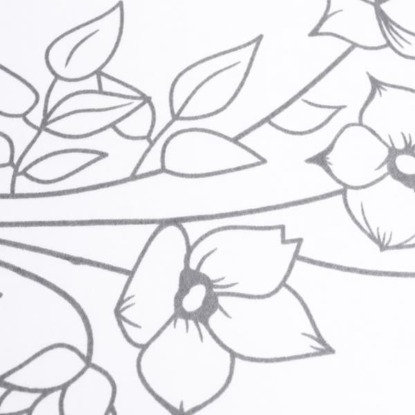 Satiinivuodevaatteet 160x200 EXCLUSIVE Flowers in Gray Spring