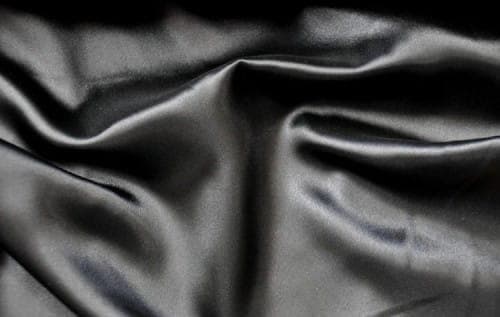 Stof Satin Satin Glat Sort 150cm