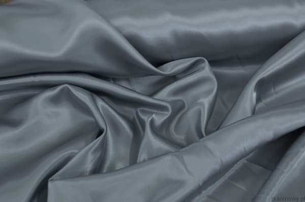 Stof Satin Satin glat Grafitgrå 115cm