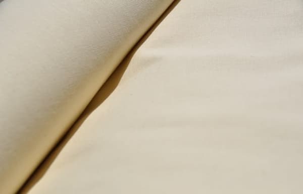 Bomuldslærredsstof Ecru Creme 160cm