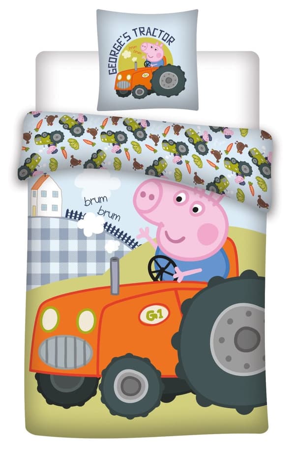 Babysängkläder 100x135 + 40x60 Peppa Pig