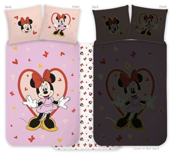 Babysängkläder som lyser i mörkret 100x135 + 40x60 Mimmi Pigg