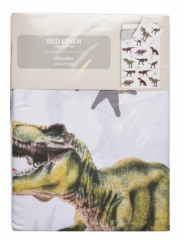 Barnsängkläder 140x200 Färgglada Dinosaurier Drömmar Dinosaurier