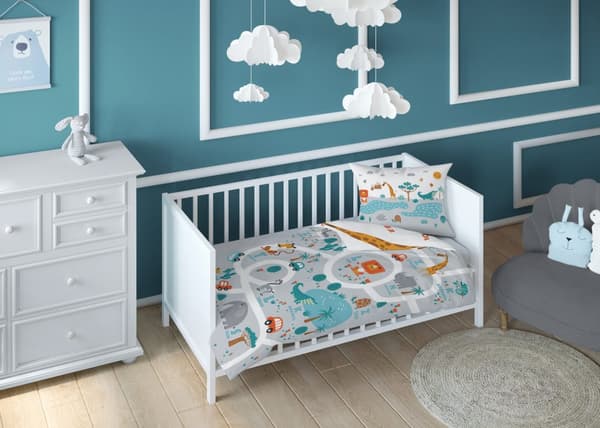 Babysängkläder 100x135 Safari BOMULL