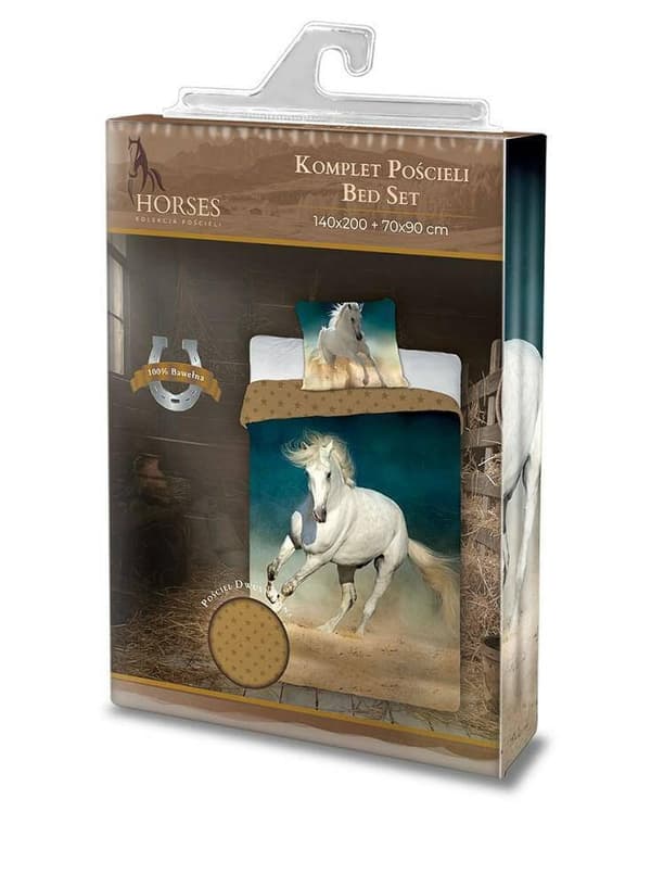 Barnsängkläder WHITE HORSE 160X200
