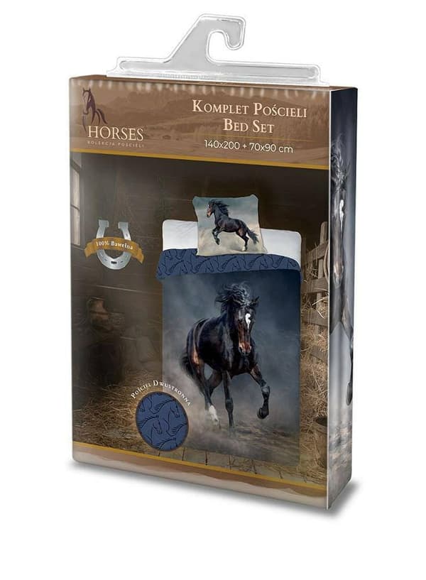Barnsängkläder TORNADO HORSE 160X200