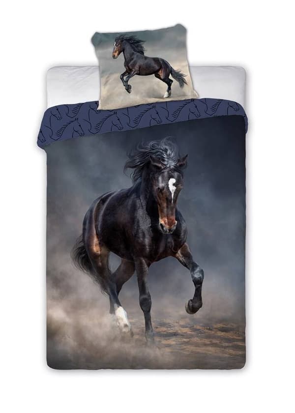 Barnsängkläder TORNADO HORSE 160X200