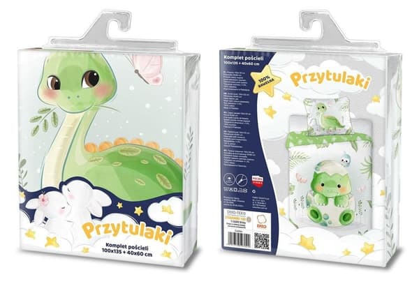 Babysängkläder 100x135 Dino-mys