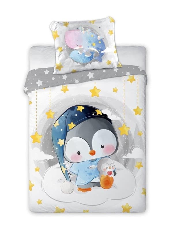 Babysängkläder 100x135 Pingvinmys