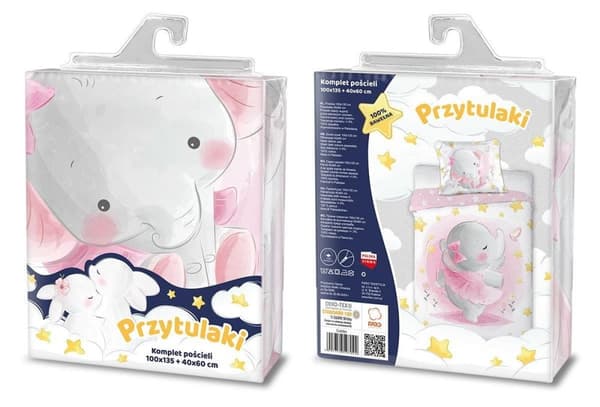 Babysängkläder 100x135 Elefantmys