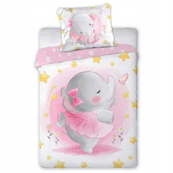 Babysängkläder 100x135 Elefantmys