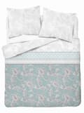 Miniatyrbillede 1 af 3: Flannel Sengetøj 220x200 Turkis Mint Lys