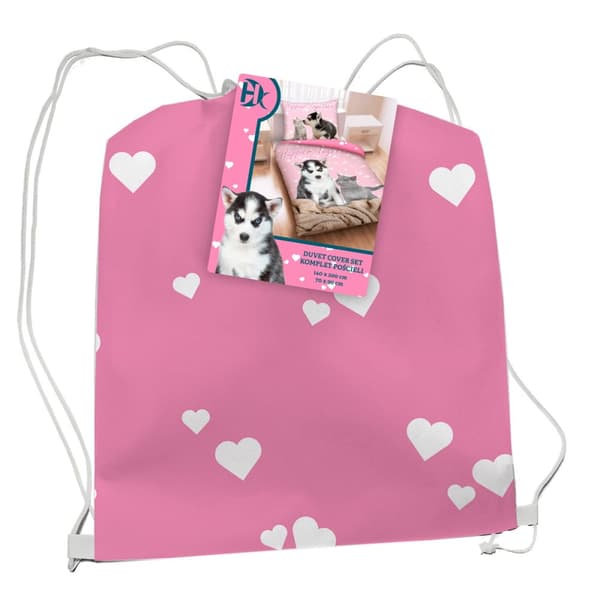 Vuodevaatteet 140x200 puuvillaa Husky Kitty