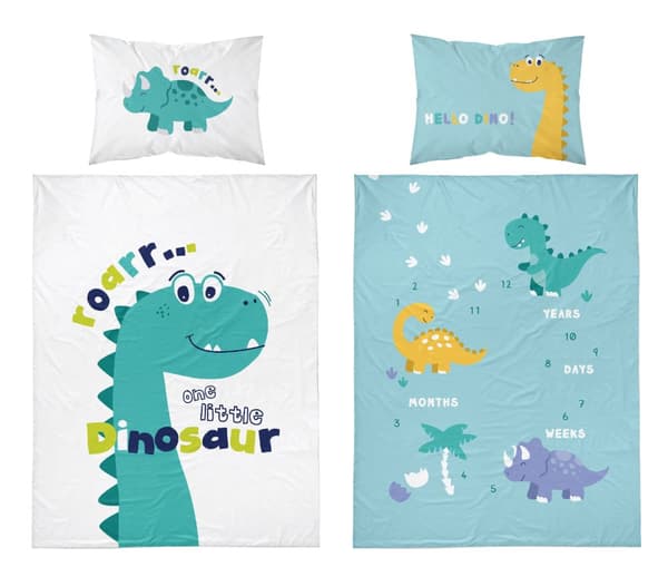 Babysängkläder 100x135 Dino COTTON