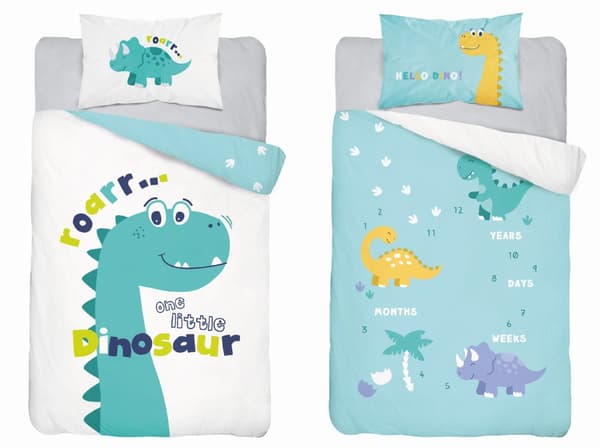 Babysängkläder 90x120 Dino COTTON